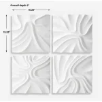 Snowdrift Wall Decor, S/4 - Image 8