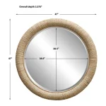 Mariner Round Mirror, Natural - Image 7