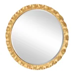 Haya Round Mirror, Gold - Image 5