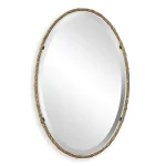 Twisted Branch Oval Mirror