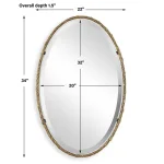 Twisted Branch Oval Mirror - Image 7