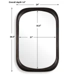 Malone Mirror, Bronze - Image 8