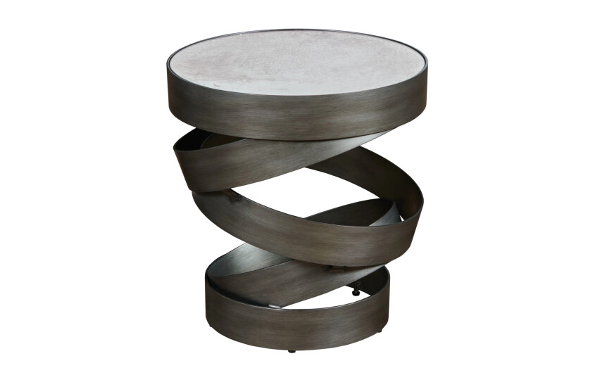 Hidden Treasures Helix Round Accent Table