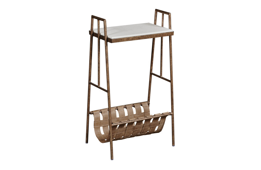 Hidden Treasures Saffiano Magazine Table