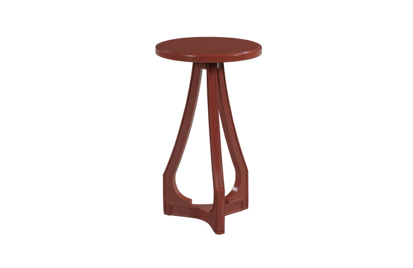 Hidden Treasures Cranberry Accent Table