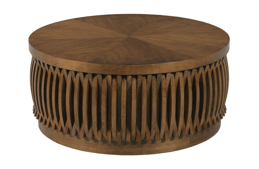 Hidden Treasures Round Coffee Lift Top Table