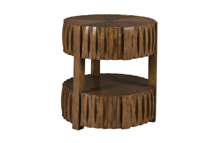 Hidden Treasures Round End Table