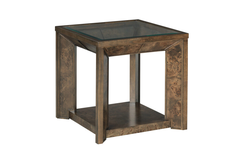 Hidden Treasures Burl End Table
