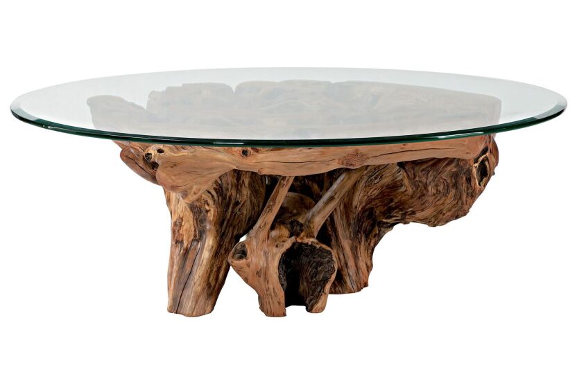 Hidden Treasures Root Ball Cocktail Table - Complete