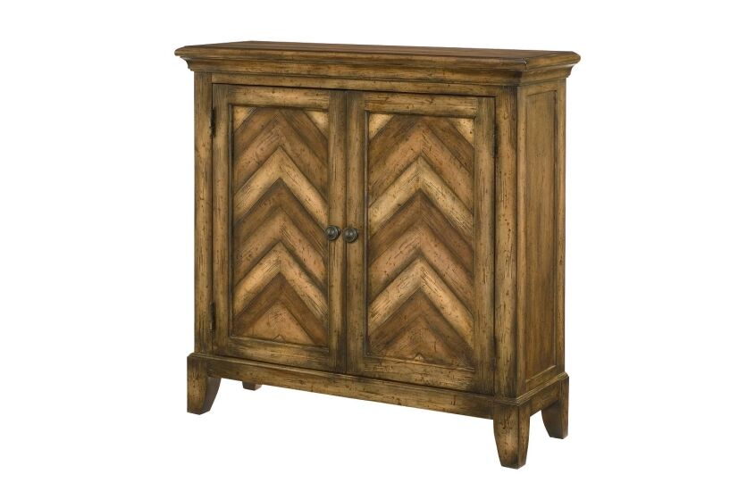 Hidden Treasures Chevron Cabinet