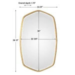 Duronia Mirror, Gold - Image 11