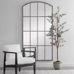 Amiel Large Arch Mirror, Ivory - Image 4