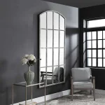 Amiel Large Arch Mirror, Ivory - Image 5