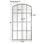 Amiel Large Arch Mirror, Ivory - Image 11