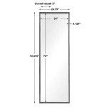 Callan Mirror, Black - Image 8