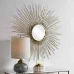Golden Rays Round Mirror - Image 5