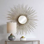 Golden Rays Round Mirror - Image 6