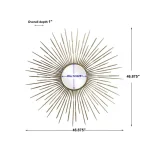 Golden Rays Round Mirror - Image 8