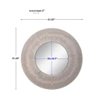 Sailor's Knot Round Mirror, White - Image 9