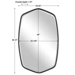 Duronia Mirror, Black - Image 9