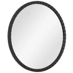 Dandridge Round Mirror, Black - Image 6