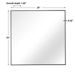Alexo Square Mirror, Black - Image 8