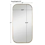 Taft Mirror, Brass - Image 9