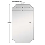 Lennox Mirror, Brass - Image 8