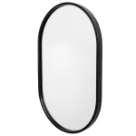 Varina Oval Mirror, Black - Image 5