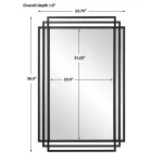 Amherst Mirror, Black - Image 9