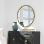 Taza Round Mirror, Gold - Image 8