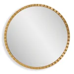 Dandridge Round Mirror, Gold