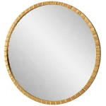Dandridge Round Mirror, Gold - Image 5