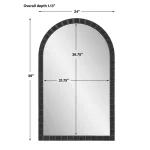 Dandridge Arch Mirror, Black - Image 7