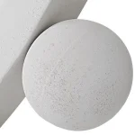 Cyra Round Mirror, White - Image 3