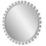 Cyra Round Mirror, White - Image 5