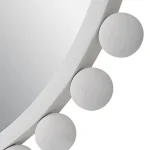 Cyra Round Mirror, White - Image 6