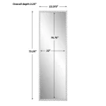 Serna Tall Mirror, White - Image 7