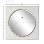 Cyprus Square Mirror, White - Image 9