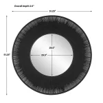 Sailor's Knot Round Mirror, Black - Image 8