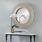 Sailor's Knot Small Round Mirror, White - Image 4