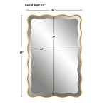 Aneta Mirror, Gold - Image 7