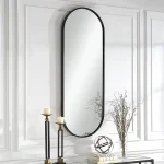 Varina Tall Mirror, Black - Image 9