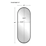 Varina Tall Mirror, Black - Image 10