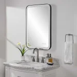 Crofton Lighted Vanity Mirror, Black - Image 10