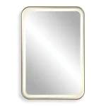 Crofton Lighted Vanity Mirror, Brass