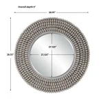 Portside Round Mirror, Gray - Image 7