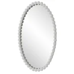 Serna Oval Mirror, White - Image 5