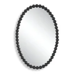 Serna Oval Mirror, Black