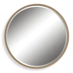 Ranchero Round Mirror, Natural